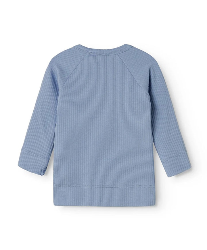 Uniseks longsleeve blauw