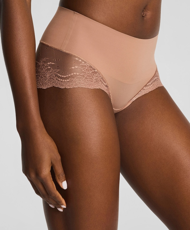 Dames shapewear slip bruin