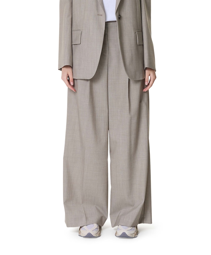 Ovvio Tela Tropical Pura dames pantalon grijs