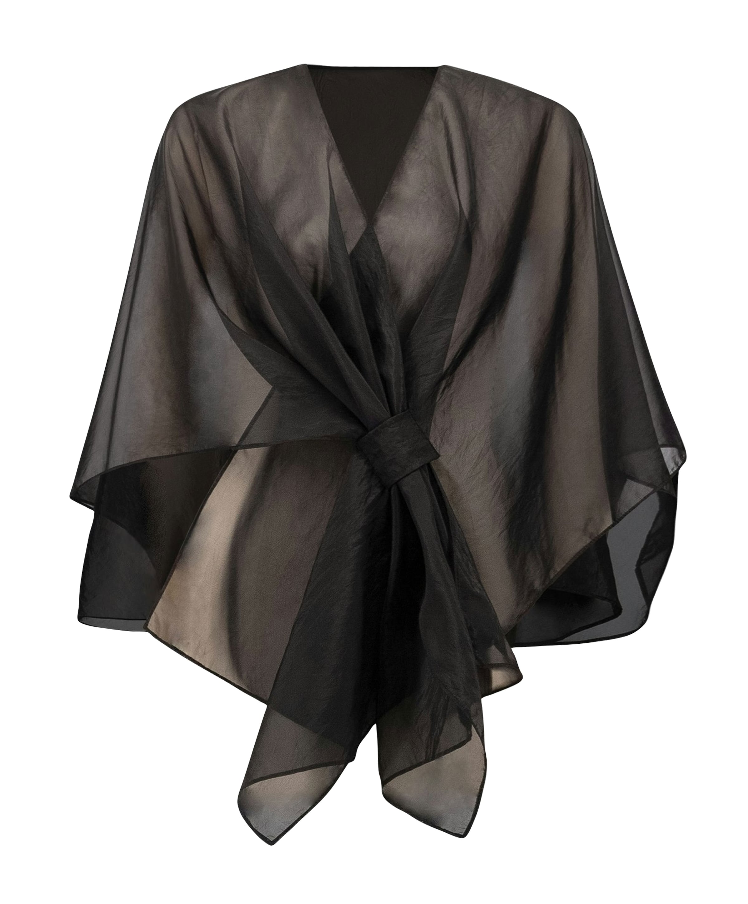 Dames cape zwart