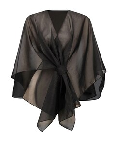Dames cape zwart