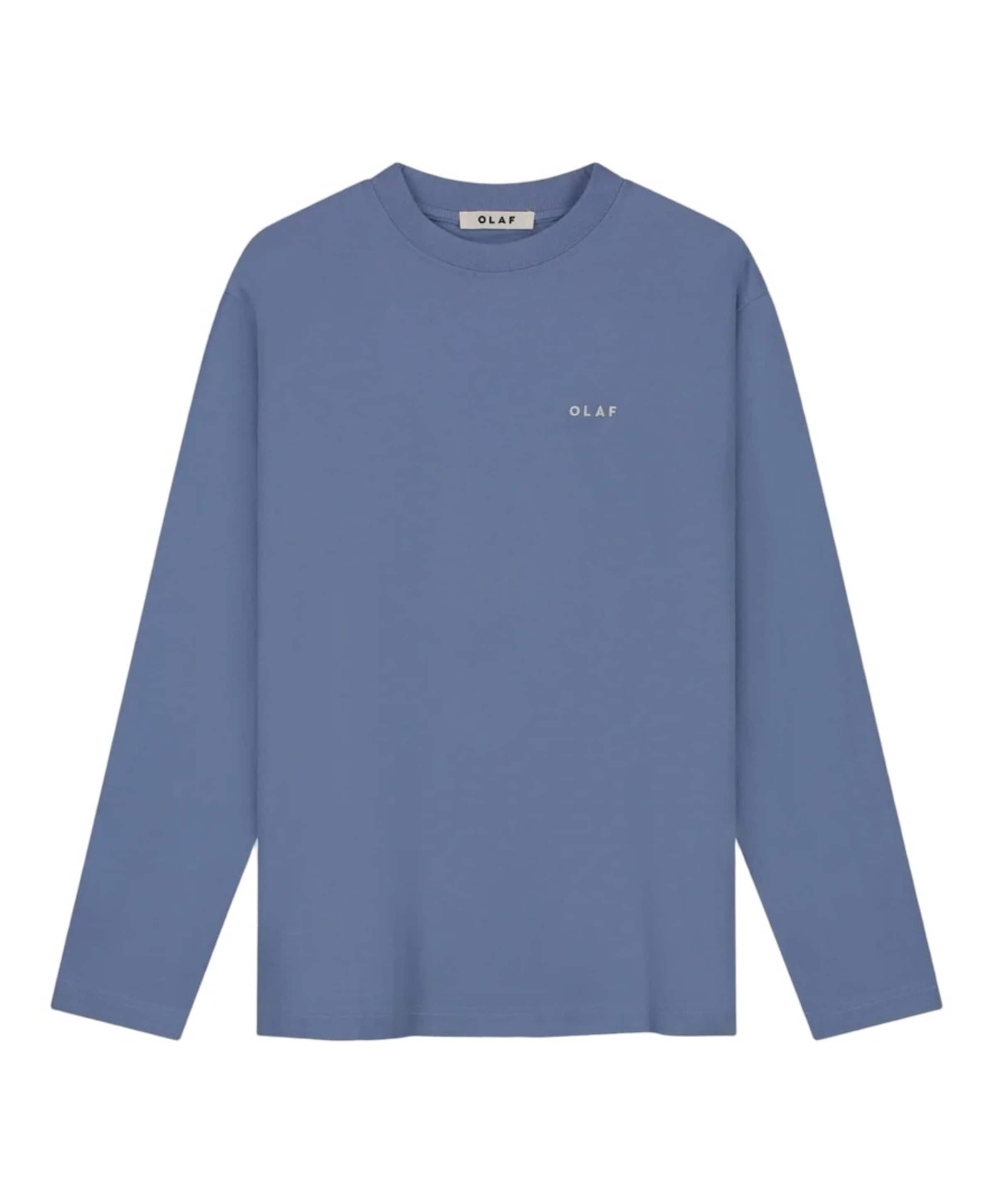 Heren longsleeve blauw