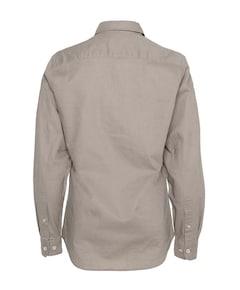 Heren overhemd lange mouw bruin