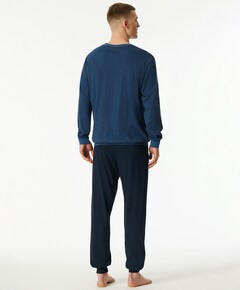 Heren pyjamaset blauw