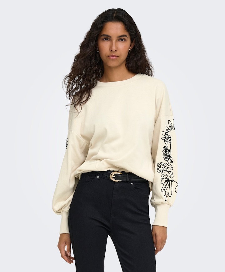 Dames sweater ecru