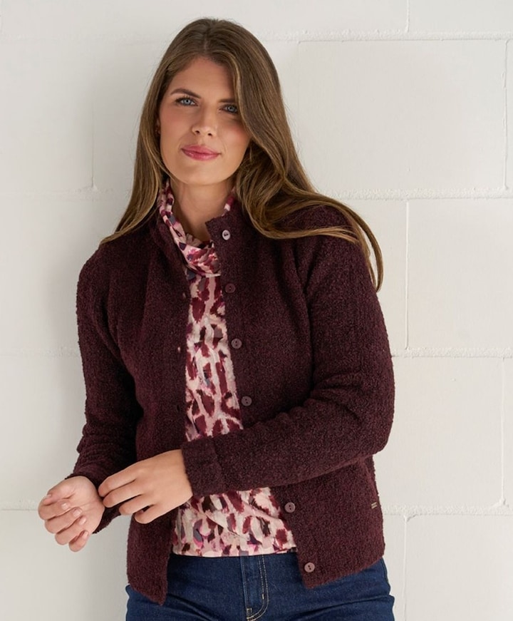 Dames vest paars