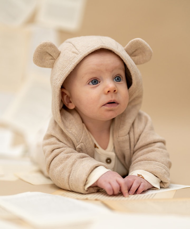 Meisjes jas beige