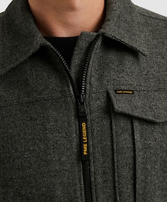 Heren overshirt grijs