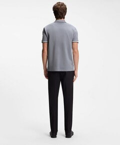 Heren polo grijs
