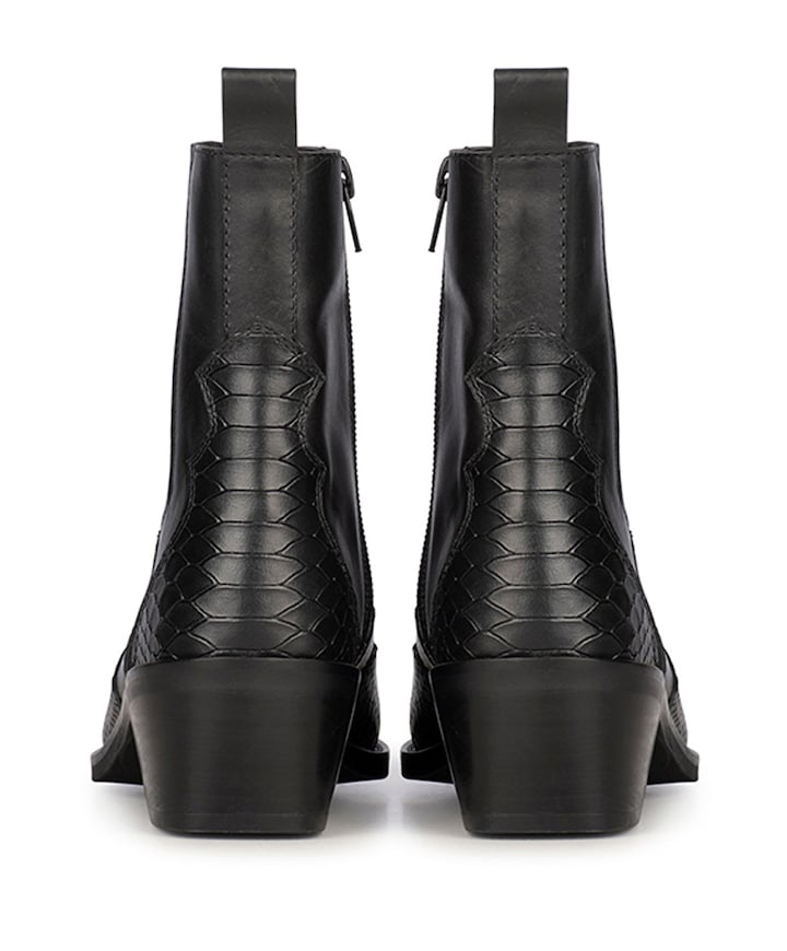 Tartor dames enkellaarzen zwart