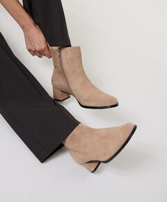 Milano dames enkellaarzen beige