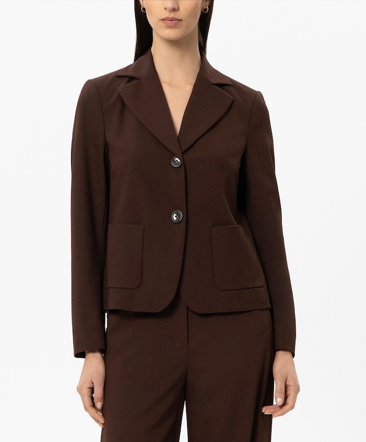 Dames blazer bruin
