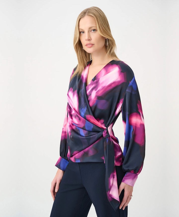 Dames blouse blauw