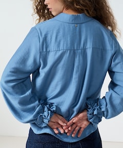 Dames blouse blauw