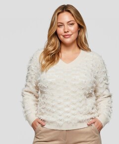 Dames trui beige
