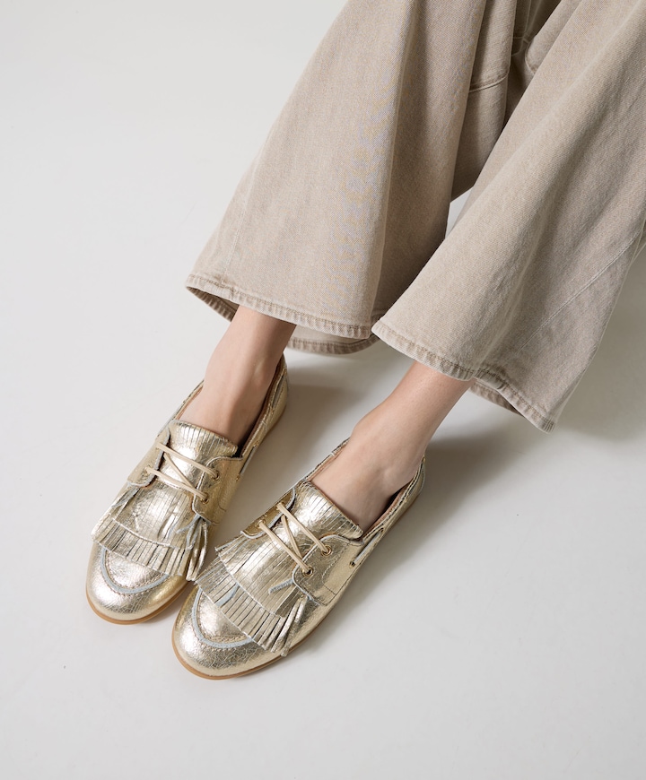 Dames mocassins Latty goud