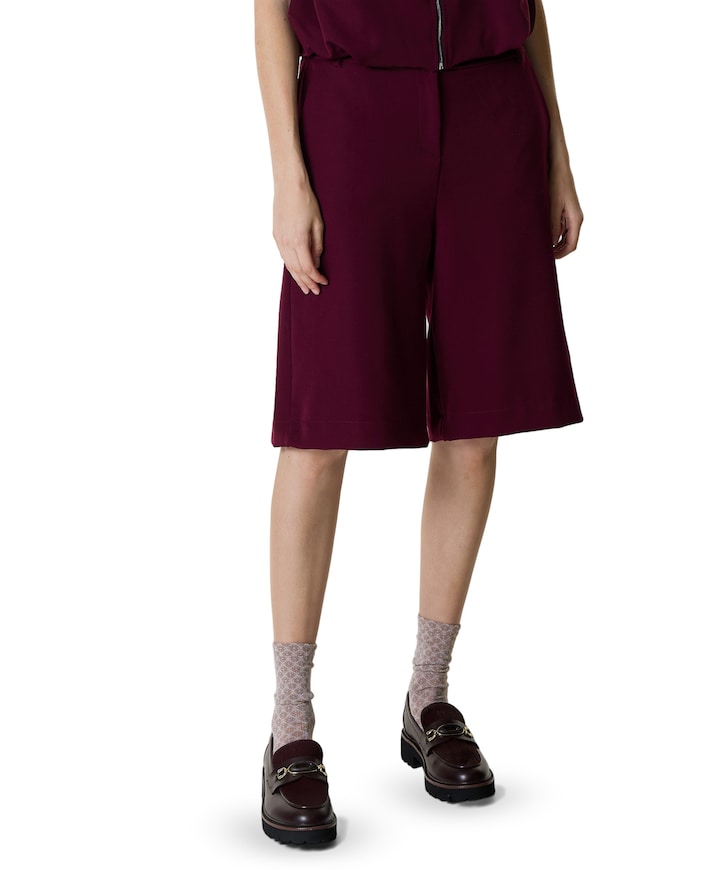 dames bermuda bordeaux