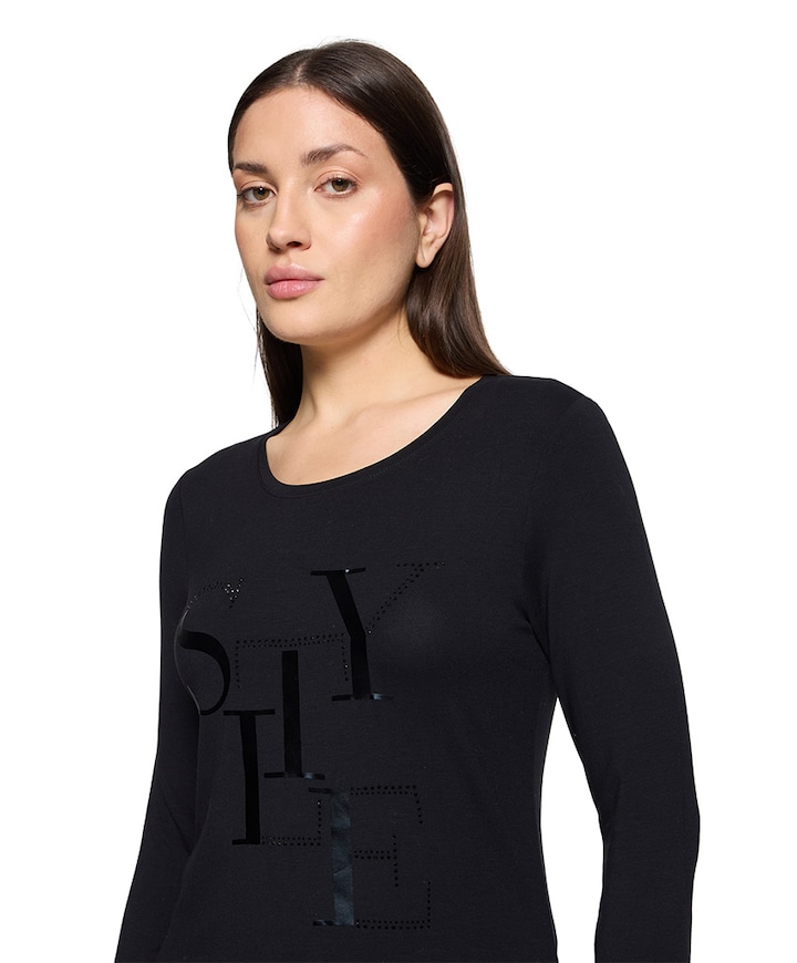Dames longsleeve zwart
