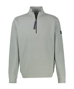 Heren trui met rits grijs