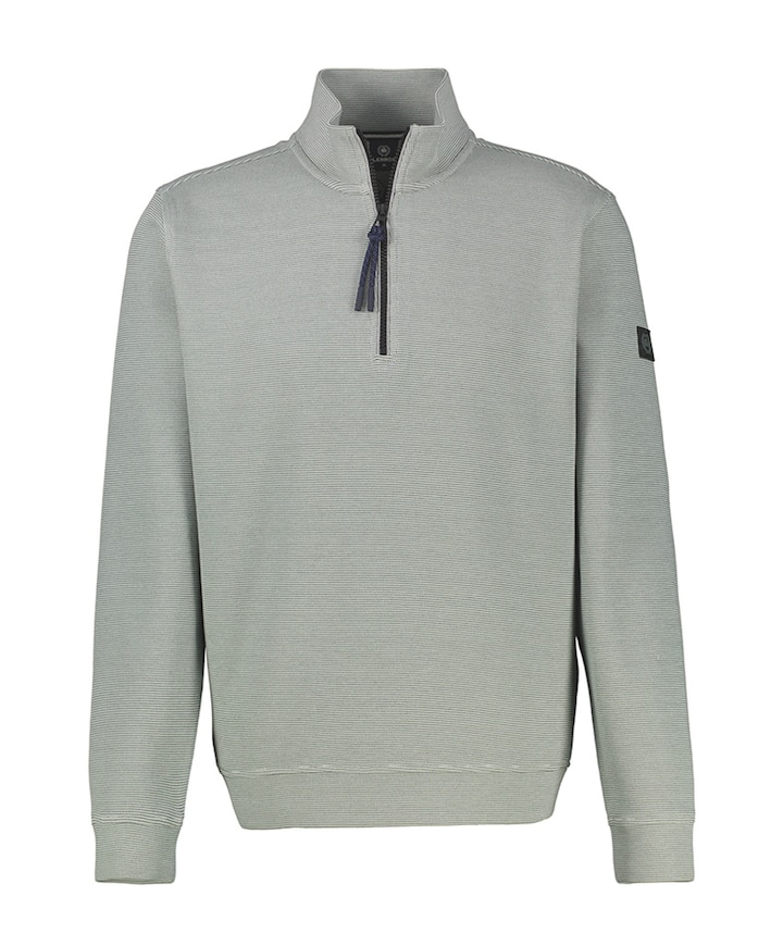 Heren trui met rits grijs