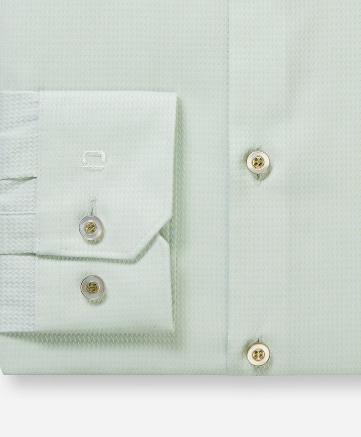 Heren overhemd extra lange mouw groen