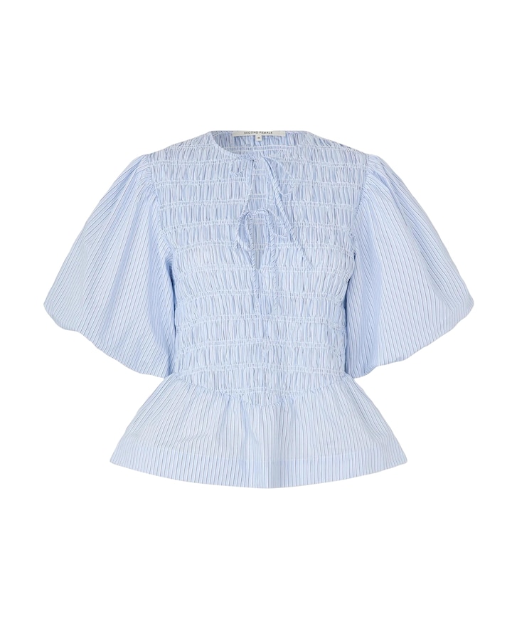 Dames blouse blauw