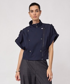 Dames gilet blauw