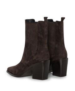 Ysanne dames enkellaarzen bruin