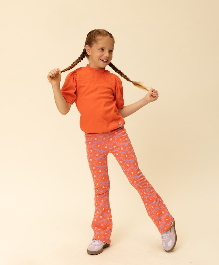 Meisjes top oranje