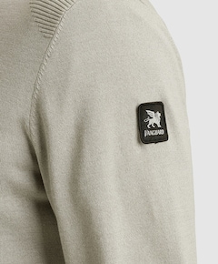 Heren trui met rits grijs