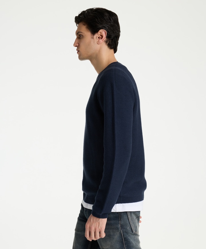Heren trui blauw