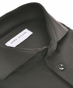 Heren overhemd lange mouw groen