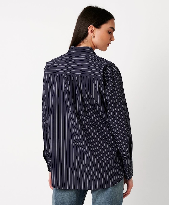 Dames blouse blauw