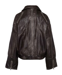 Dames jas bruin