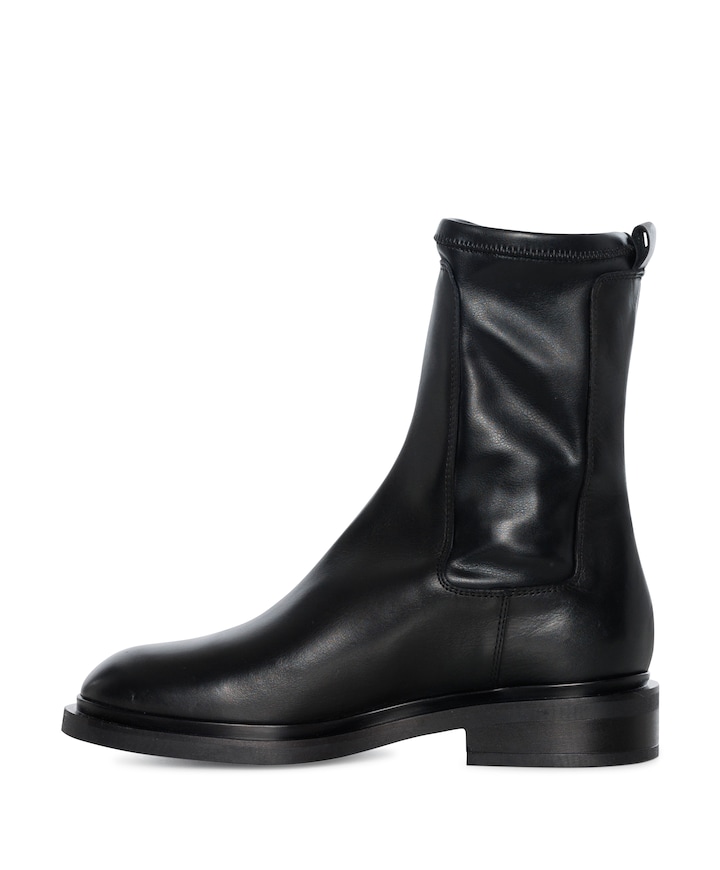 dames enkellaarzen zwart