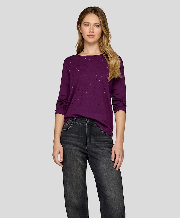 Dames longsleeve paars