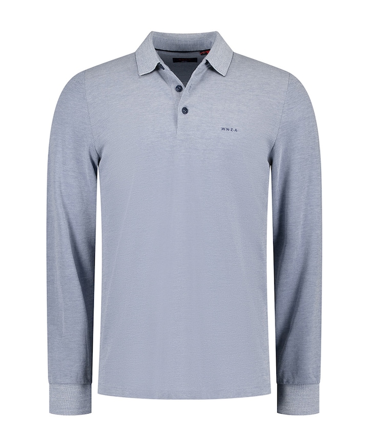 Heren polo blauw