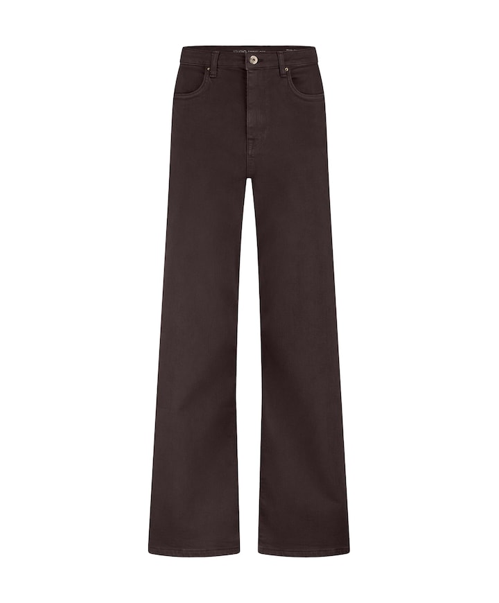 Lexie denim dames broek bruin