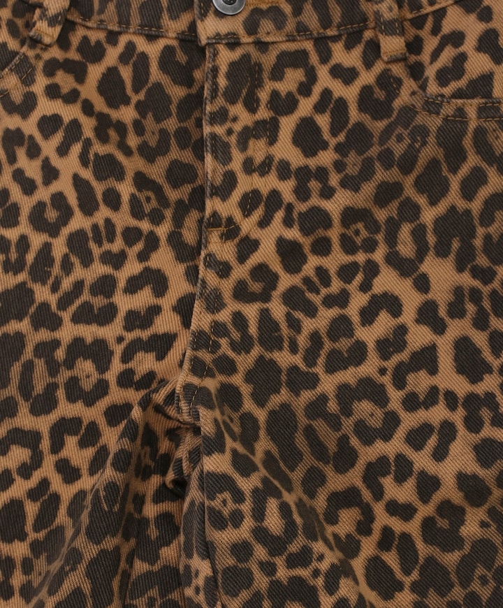 Little leopard jeans meisjes jeans bruin