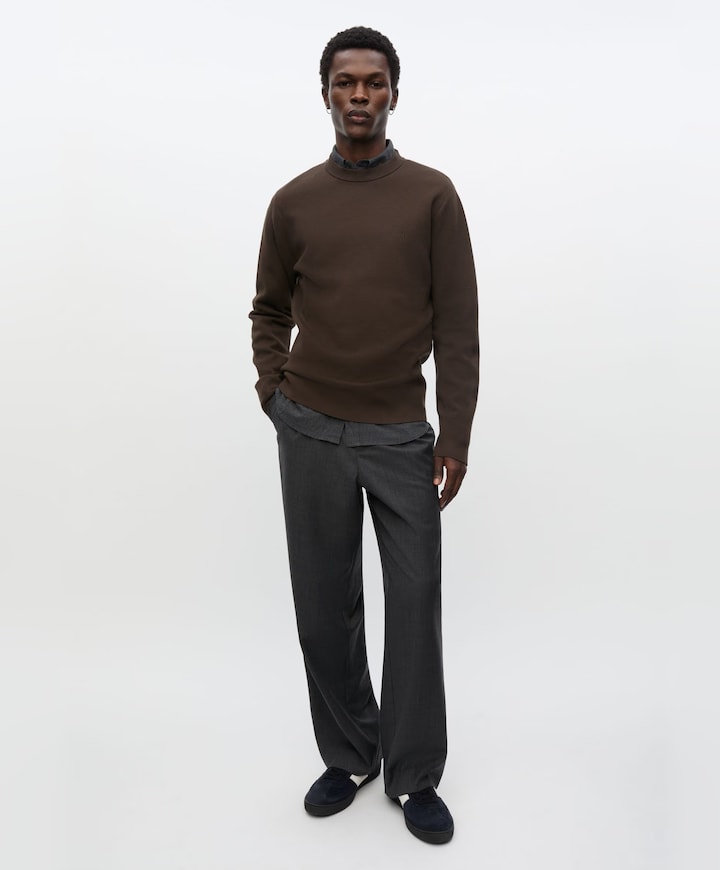 Heren sweater bruin