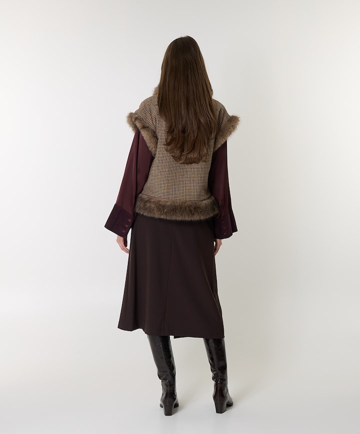 Dames rok bruin