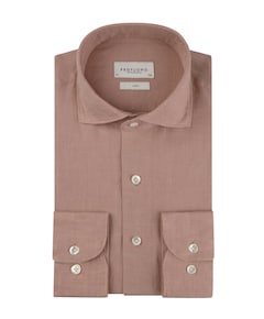 Heren overhemd lange mouw roze