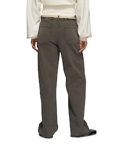 jog twill dames broek bruin