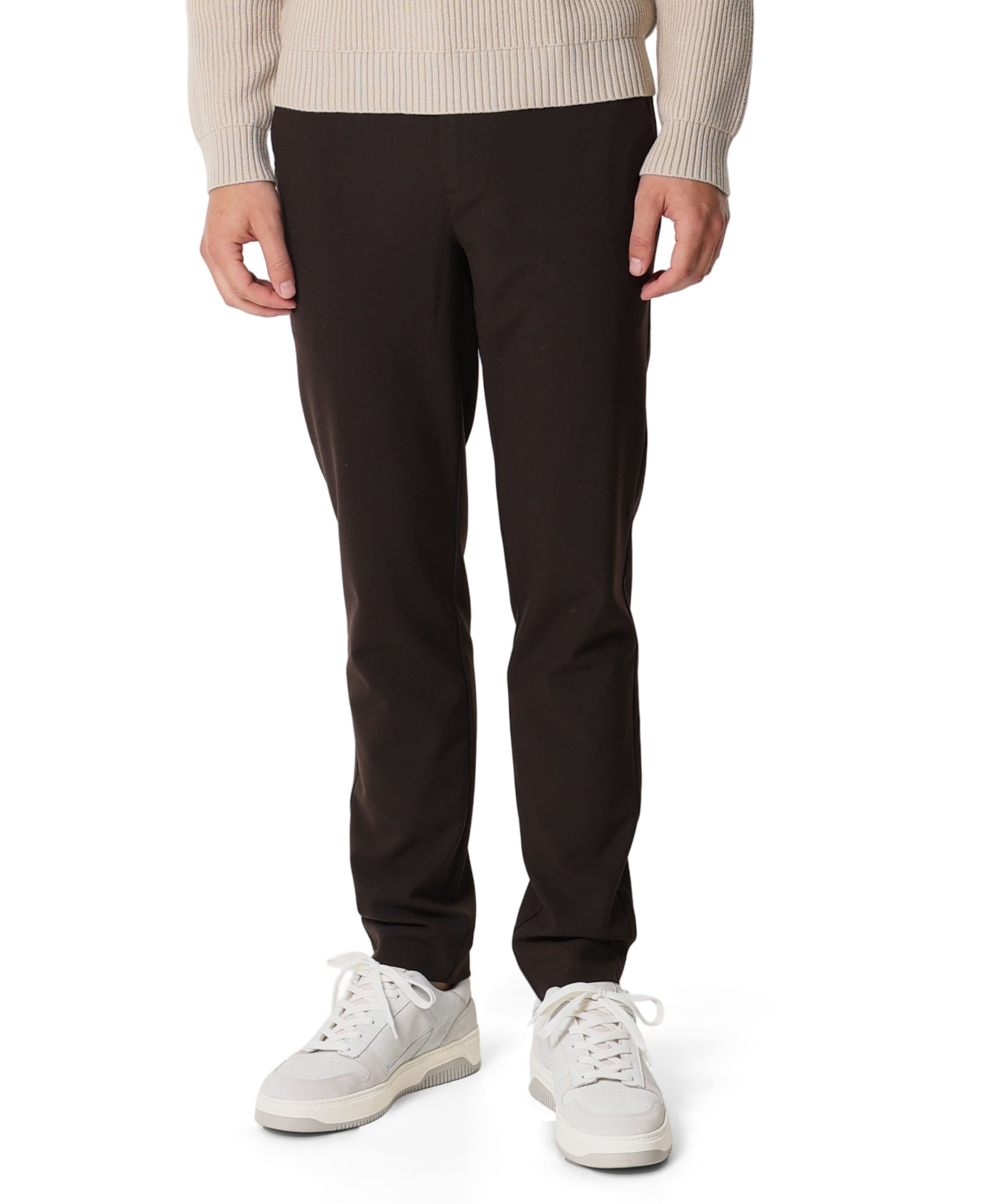 JOSHPL 285 MELANGE heren broek bruin