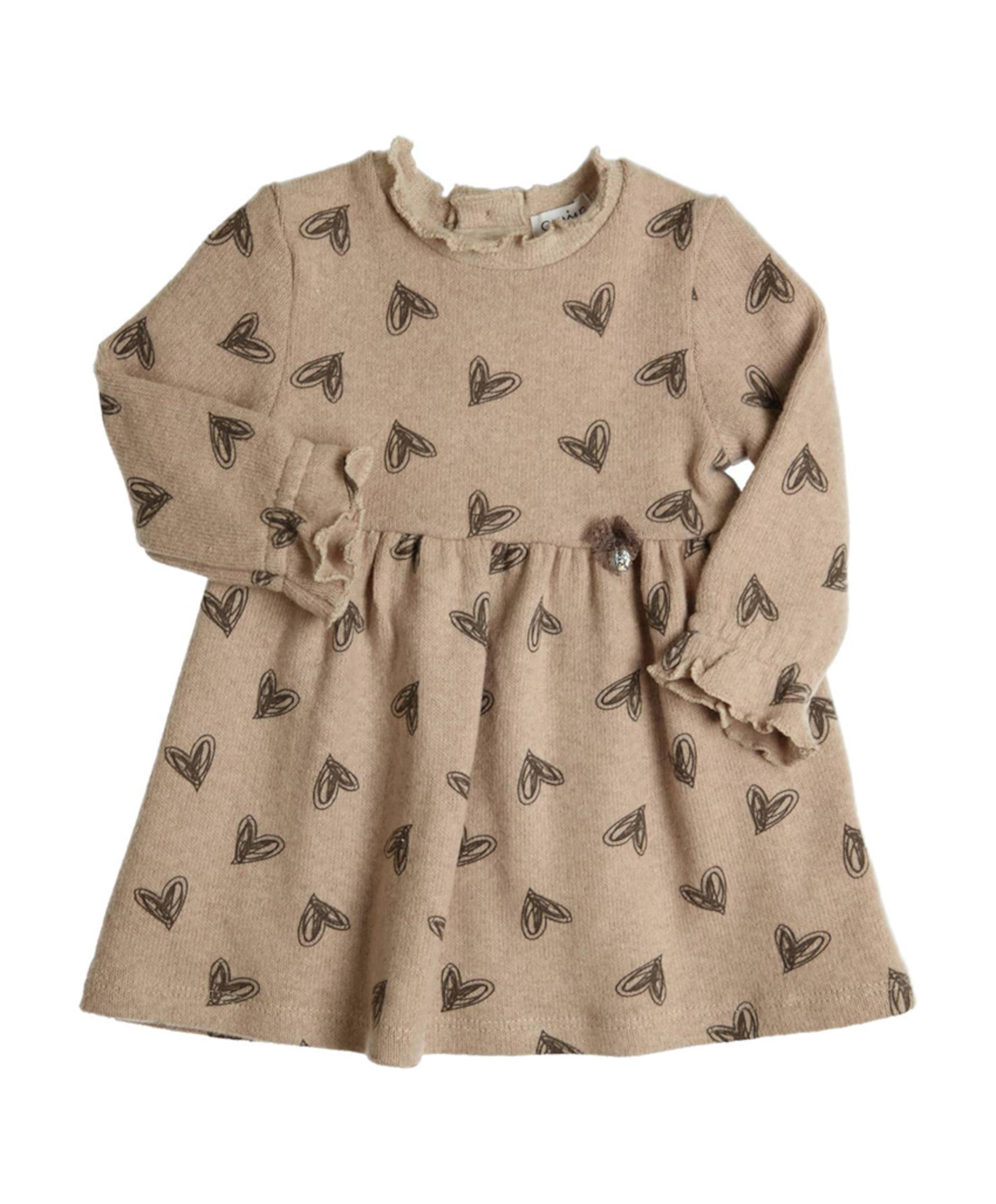 Meisjes jurk bruin