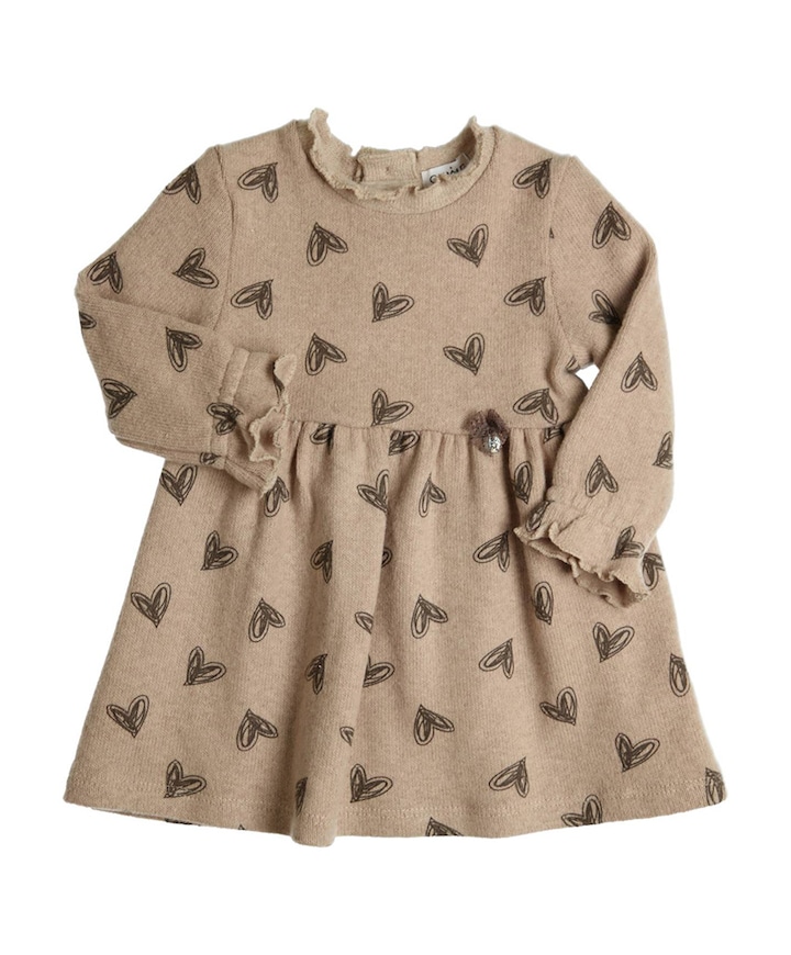 Meisjes jurk bruin
