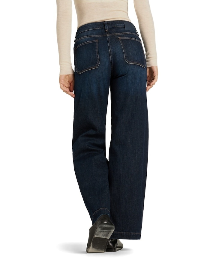 Ada patched pocket dames jeans blauw