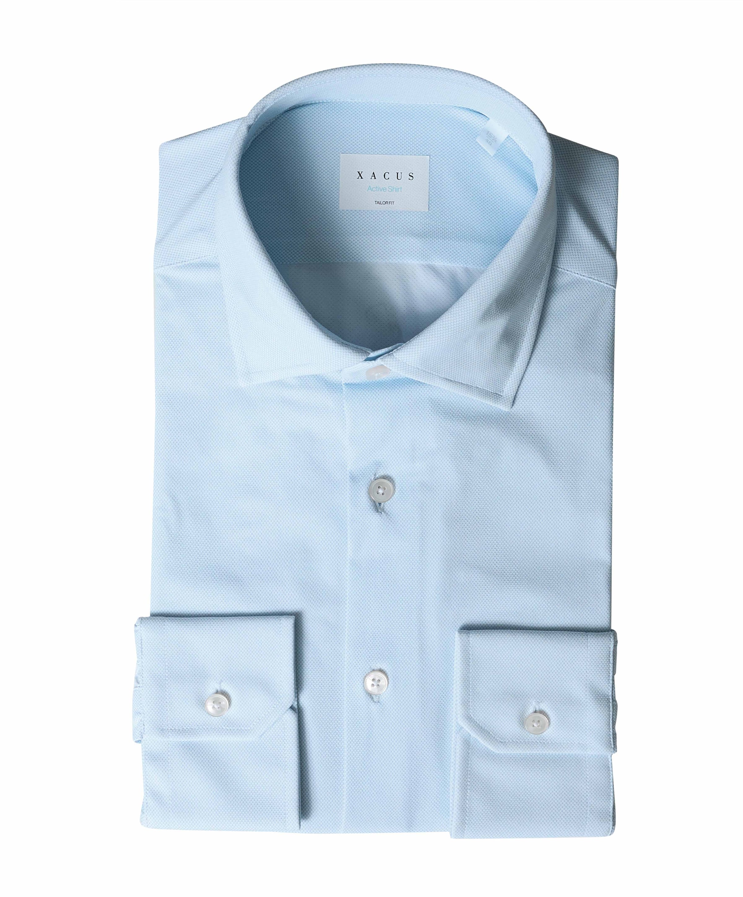 Overhemd lange mouw blauw