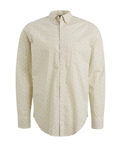 Heren overhemd lange mouw ecru