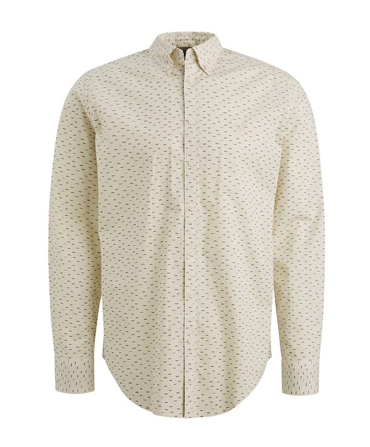 Heren overhemd lange mouw ecru